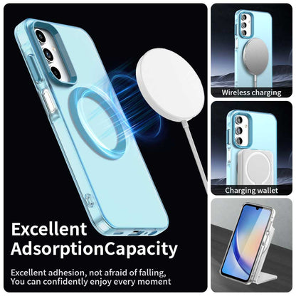 MagSafe pouzdro pro Samsung Galaxy A55 5G A556, Techsuit, CandyCase, Modrá