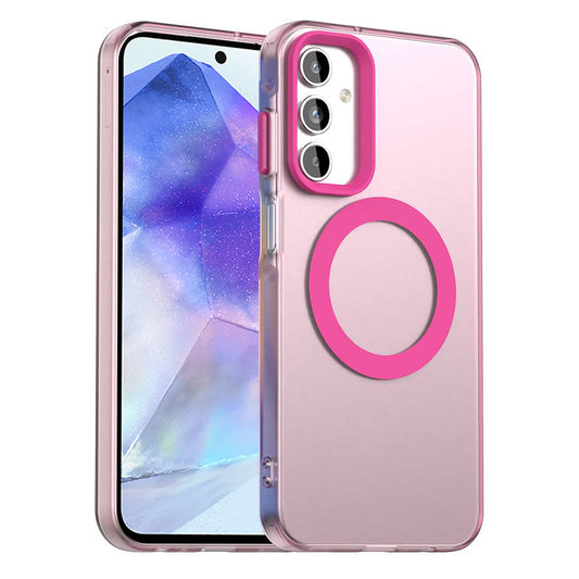 MagSafe pouzdro pro Samsung Galaxy A55 5G A556, Techsuit, CandyCase, Růžová