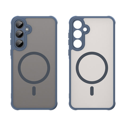 MagSafe pouzdro pro Samsung Galaxy A55 5G A556, Techsuit, HaloFrost II, Tmavě modrá