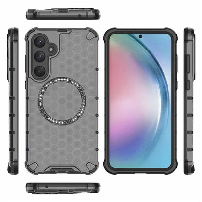 MagSafe pouzdro pro Samsung Galaxy A55 5G A556, Techsuit, HoneyComb Shield, černé