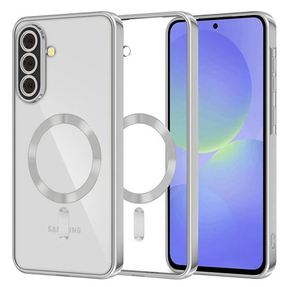 MagSafe pouzdro pro Samsung Galaxy A56 A566 / A36 A366, Techsuit, Luxury Crystal, stříbrné