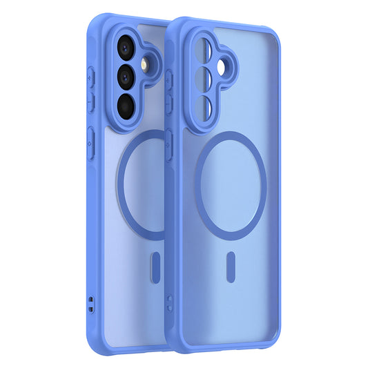 Pouzdro MagSafe pro Samsung Galaxy A56 A566, Techsuit, HaloFrost II, Modrá