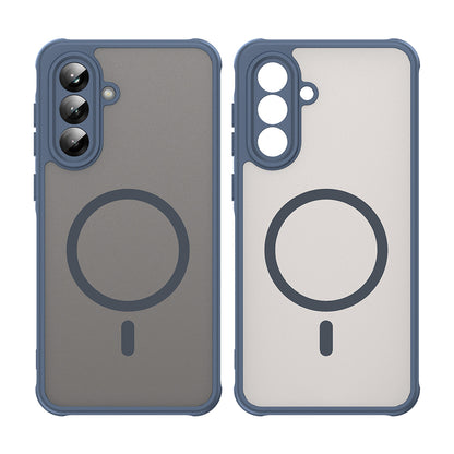 MagSafe pouzdro pro Samsung Galaxy A56 A566, Techsuit, HaloFrost II, Tmavě modrá