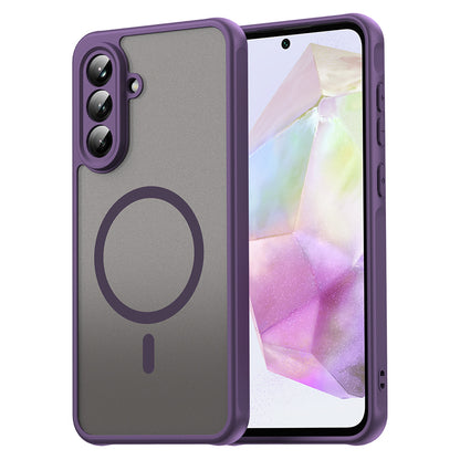 MagSafe Case for Samsung Galaxy A56 A566, Techsuit, HaloFrost II, Purple