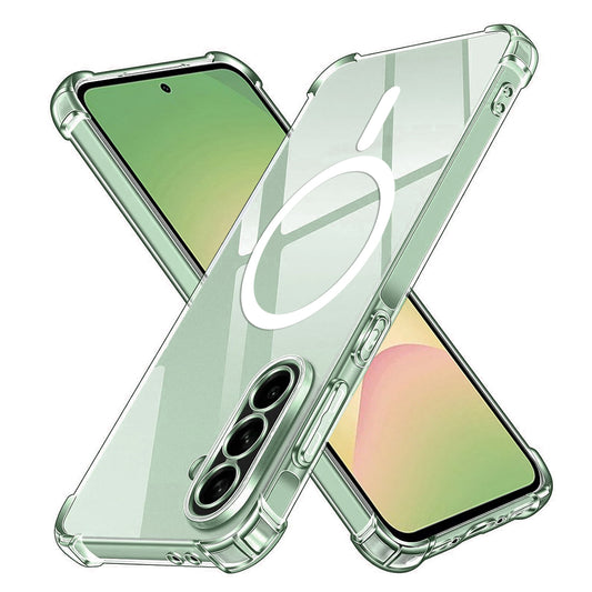 MagSafe pouzdro pro Samsung Galaxy A56 A566, Techsuit, nárazuvzdorné, průhledné