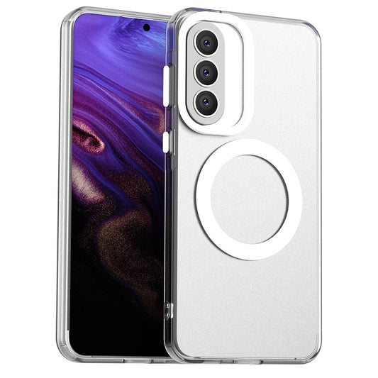 Pouzdro MagSafe pro Samsung Galaxy A57 5G, Techsuit, CandyCase, Bílá