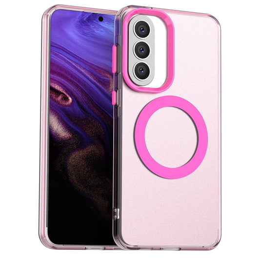 Pouzdro MagSafe pro Samsung Galaxy A57 5G, Techsuit, CandyCase, Růžová