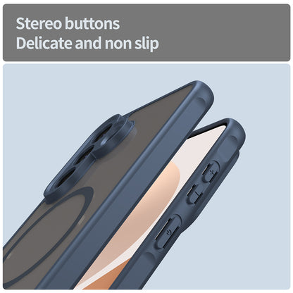 Pouzdro MagSafe pro Samsung Galaxy A57 5G, Techsuit, HaloFrost II, Námořnická modř