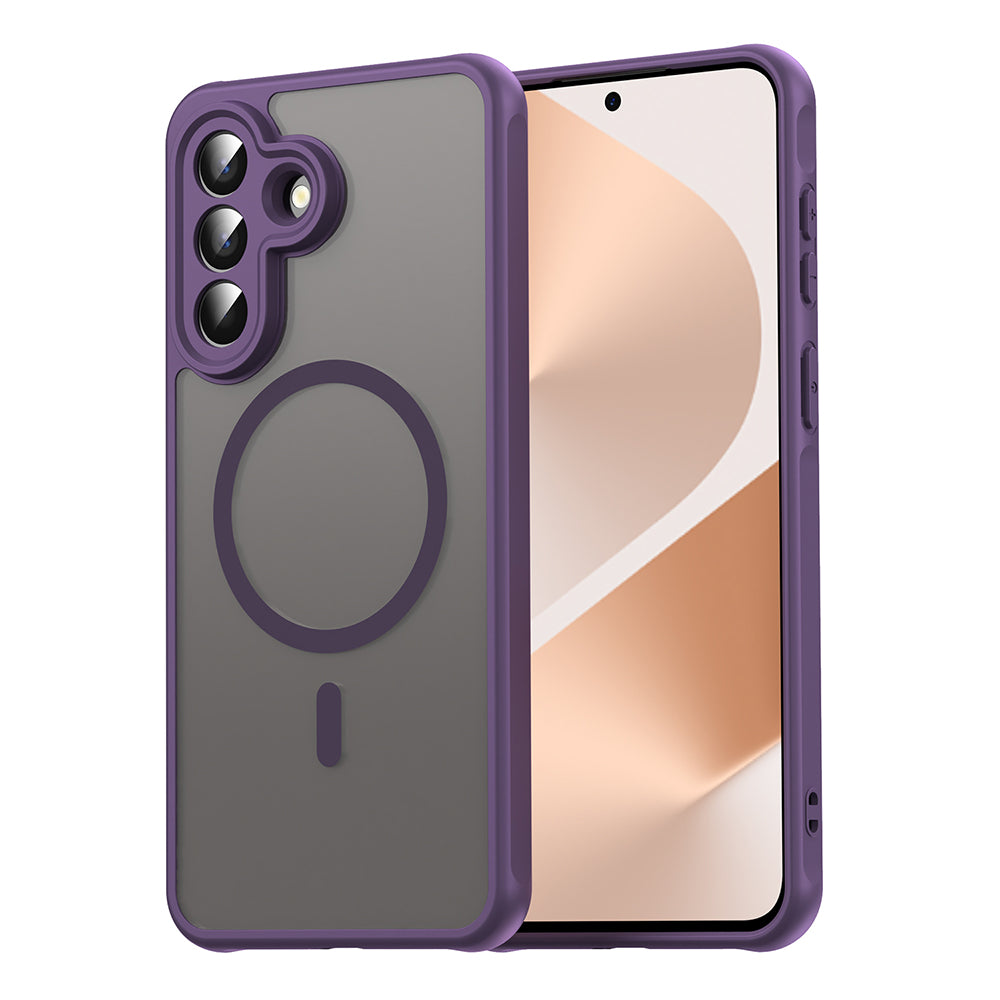 Pouzdro MagSafe pro Samsung Galaxy A57 5G, Techsuit, HaloFrost II, Fialová