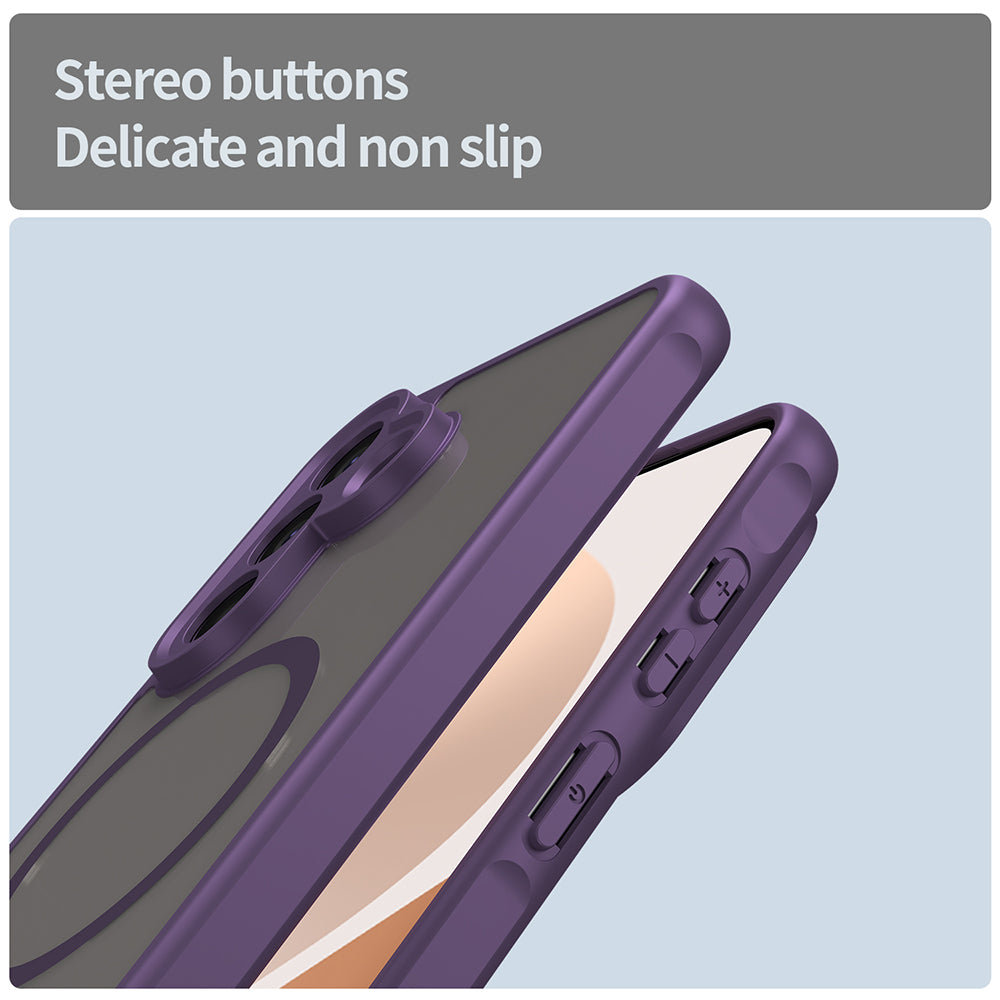 Pouzdro MagSafe pro Samsung Galaxy A57 5G, Techsuit, HaloFrost II, Fialová