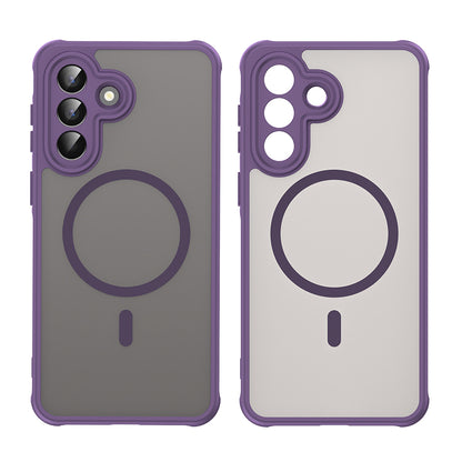 Pouzdro MagSafe pro Samsung Galaxy A57 5G, Techsuit, HaloFrost II, Fialová