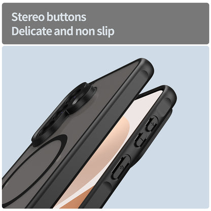 MagSafe Case for Samsung Galaxy A57 5G, Techsuit, HaloFrost II, Black