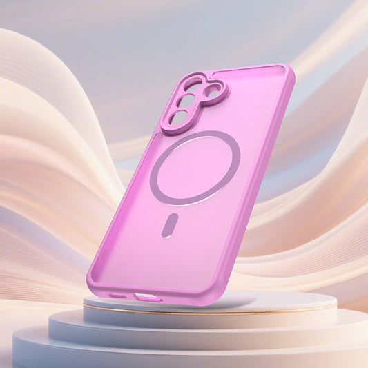 Pouzdro MagSafe pro Samsung Galaxy A57 5G, Techsuit, HaloFrost II, Růžová
