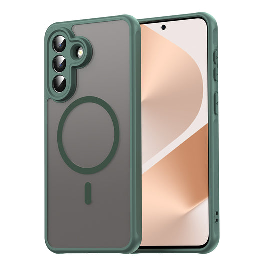 Pouzdro MagSafe pro Samsung Galaxy A57 5G, Techsuit, HaloFrost II, Zelená