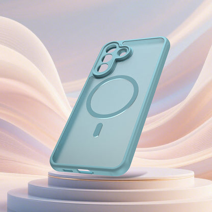 Pouzdro MagSafe pro Samsung Galaxy A57 5G, Techsuit, HaloFrost II, Světle zelená
