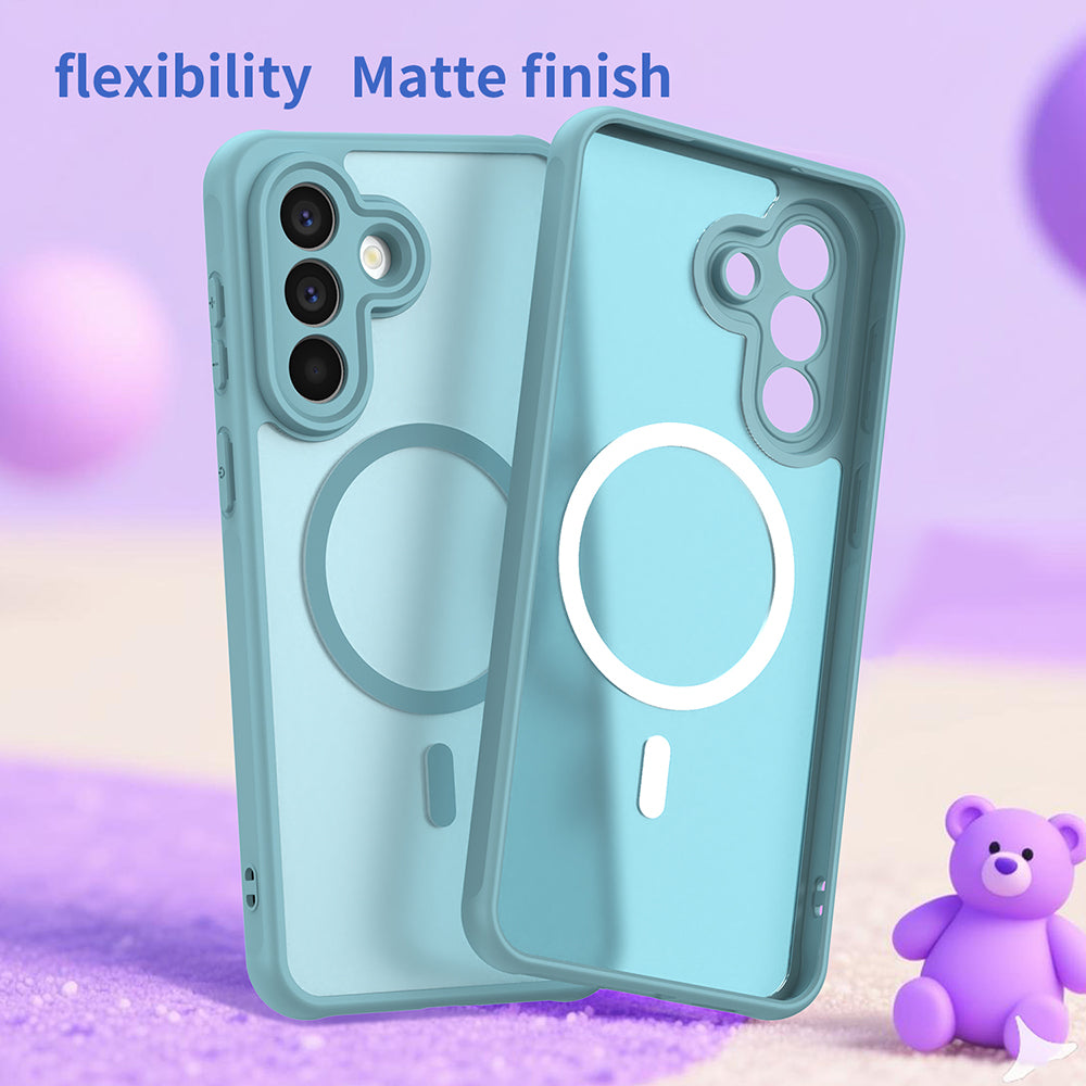 Pouzdro MagSafe pro Samsung Galaxy A57 5G, Techsuit, HaloFrost II, Světle zelená