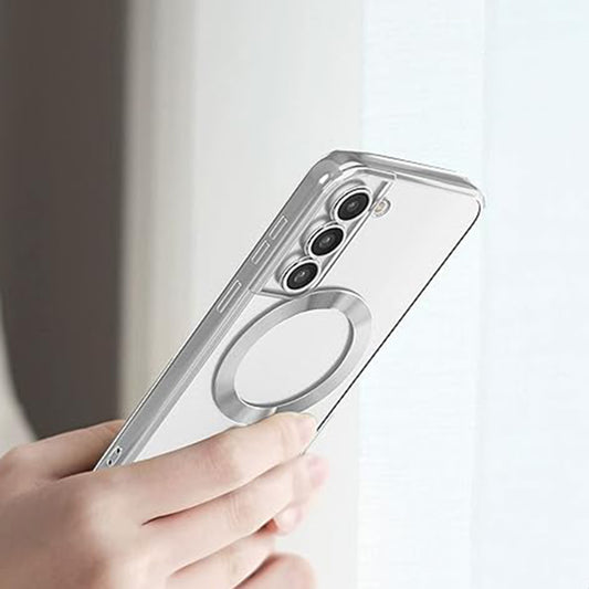 MagSafe pouzdro pro Samsung Galaxy S22+ 5G S906, Techsuit, Luxury Crystal, Růžové