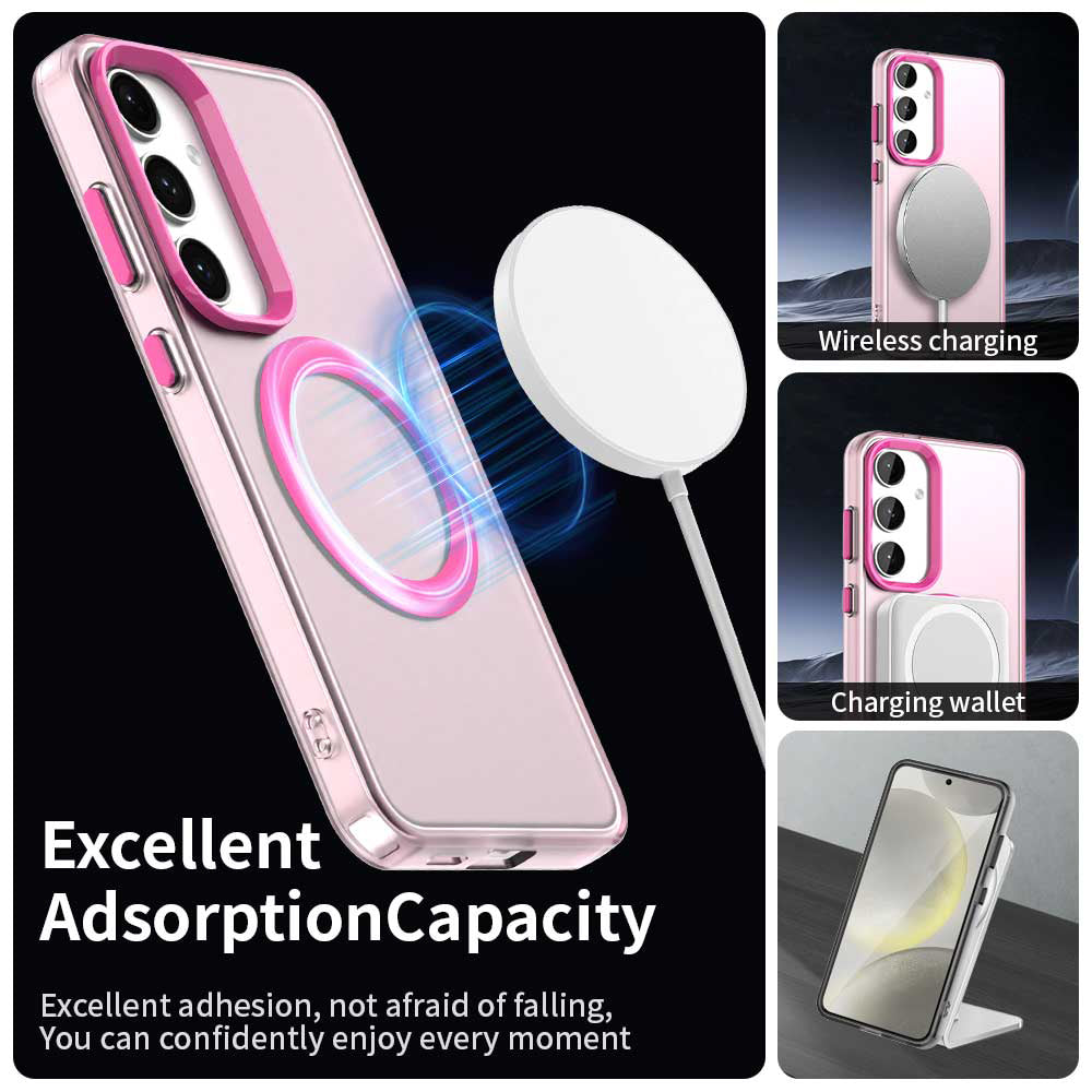MagSafe pouzdro pro Samsung Galaxy S23 FE S711, Techsuit, CandyCase, Růžová