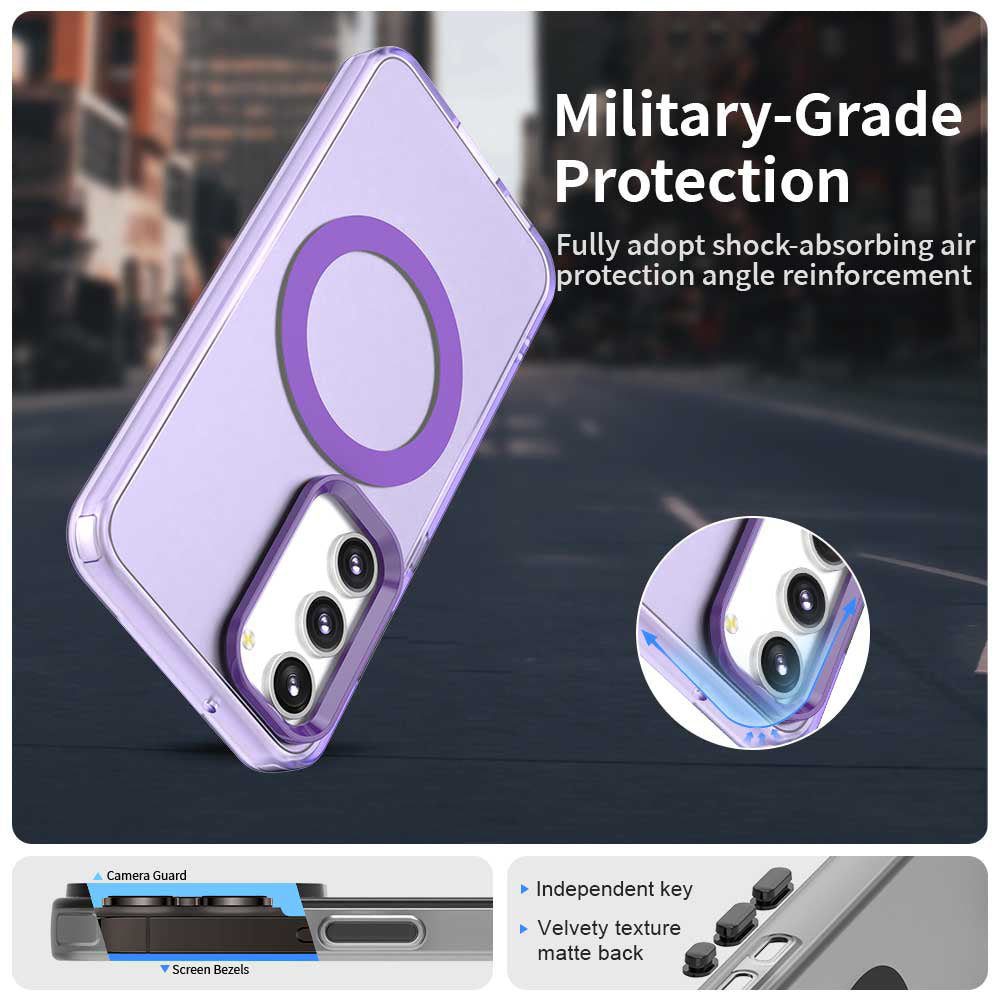 MagSafe pouzdro pro Samsung Galaxy S23 S911, Techsuit, CandyCase, Fialová
