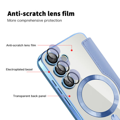 MagSafe Case for Samsung Galaxy S23 S911, Techsuit, SmartMag Book, Blue