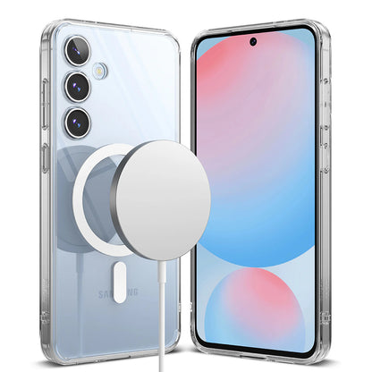 MagSafe Case for Samsung Galaxy S24 FE S721, Ringke, Fusion, Transparent