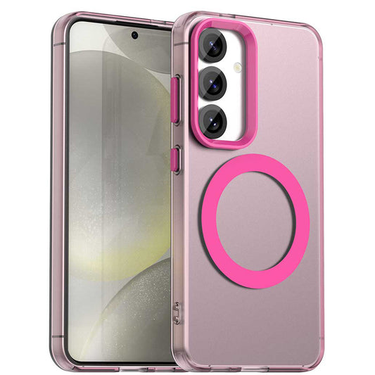 MagSafe pouzdro pro Samsung Galaxy S24 FE S721, Techsuit, CandyCase, Růžová