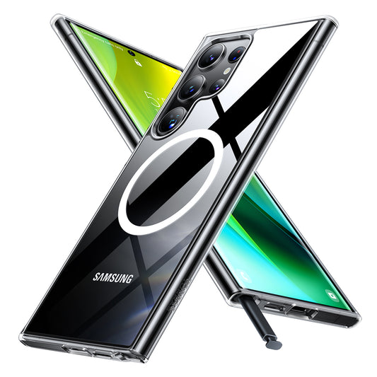 Pouzdro MagSafe pro Samsung Galaxy S24 Ultra S928, Torras, Diamond, Průhledné