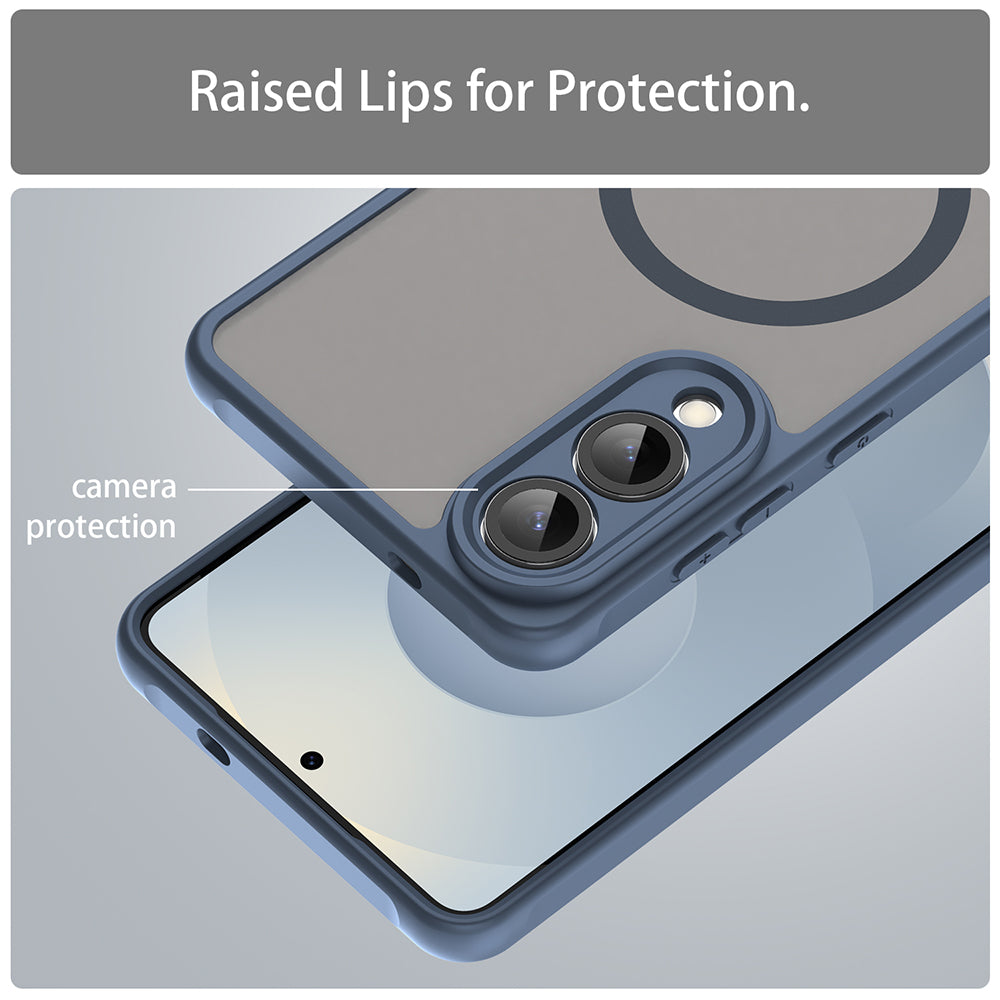 MagSafe pouzdro pro Samsung Galaxy S25 Edge S937, Techsuit, HaloFrost II, Tmavě modrá