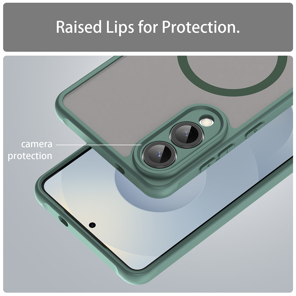 MagSafe pouzdro pro Samsung Galaxy S25 Edge S937, Techsuit, HaloFrost II, Zelené