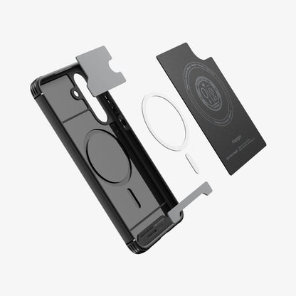 Pouzdro MagSafe pro Samsung Galaxy S25 FE, Spigen, Core Armor, Matně černé ACS10021