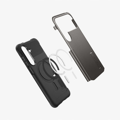 Pouzdro MagSafe pro Samsung Galaxy S25 FE, Spigen, Slim Armor, Šedé ACS10230