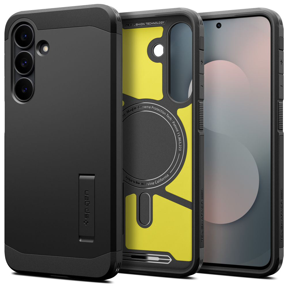 Pouzdro MagSafe pro Samsung Galaxy S25 FE, Spigen, Tough Armor, Černé