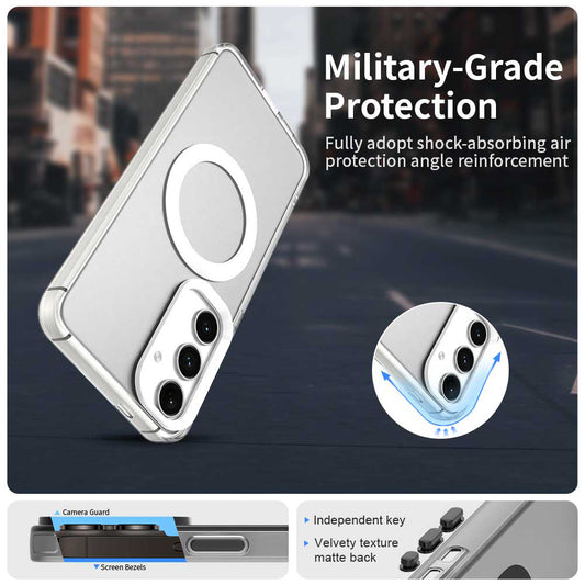 MagSafe pouzdro pro Samsung Galaxy S25+ S936 / S24+ S926, Techsuit, CandyCase, bílé