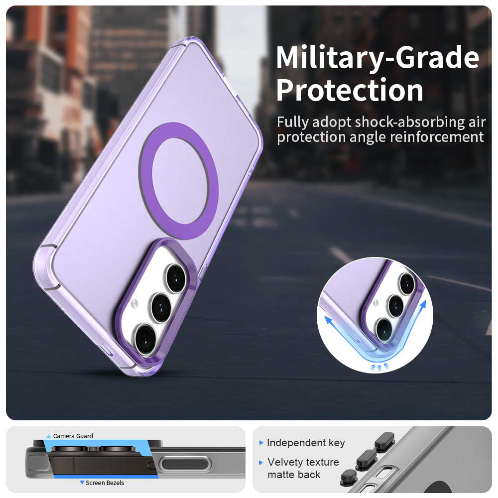 MagSafe pouzdro pro Samsung Galaxy S25+ S936 / S24+ S926, Techsuit, CandyCase, Fialová
