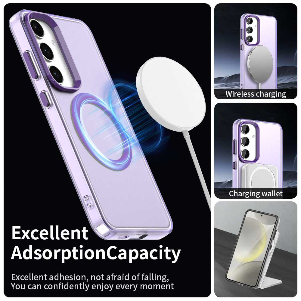 MagSafe pouzdro pro Samsung Galaxy S25+ S936 / S24+ S926, Techsuit, CandyCase, Fialová