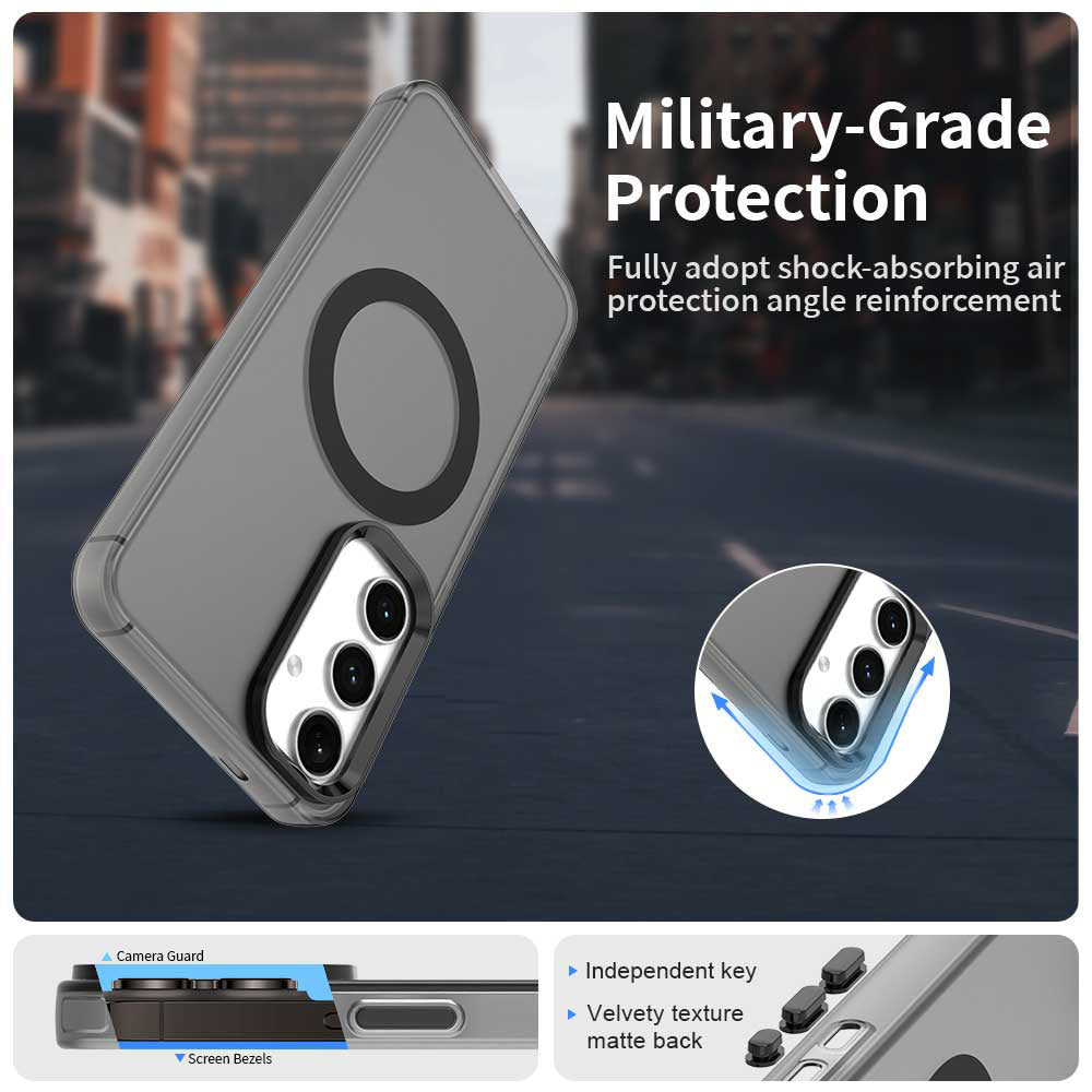 MagSafe pouzdro pro Samsung Galaxy S25+ S936 / S24+ S926, Techsuit, CandyCase, Černá