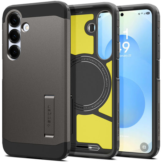 Pouzdro MagSafe pro Samsung Galaxy S25+ S936, Spigen, Tough Armor, Šedé