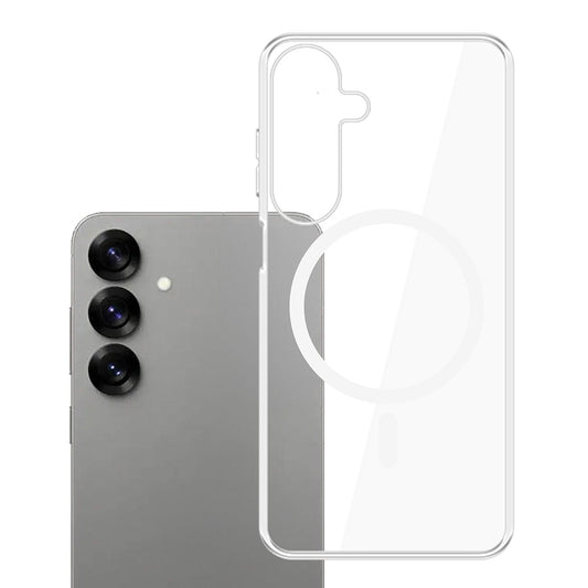 MagSafe pouzdro pro Samsung Galaxy S25 S931, 3MK, Clear MagCase, průhledné