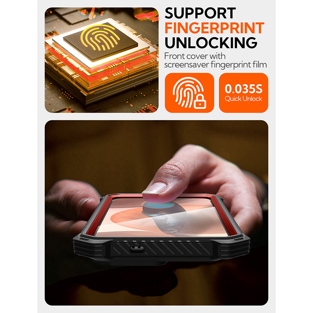 Pouzdro MagSafe pro Samsung Galaxy S25 S931, i-Blason, ArmorBox, Červené