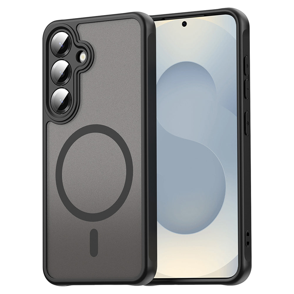 Pouzdro MagSafe pro Samsung Galaxy S25 S931 / S24 S921, Techsuit, HaloFrost II (Velký otvor pro objektiv), Černá