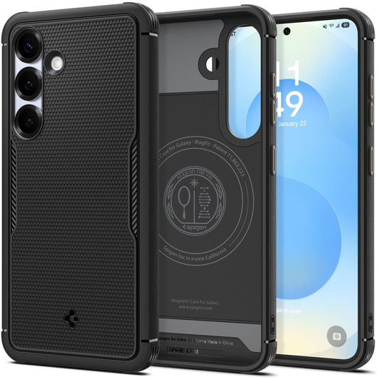 Pouzdro MagSafe pro Samsung Galaxy S25 S931, Spigen, Core Armor, Matně černé