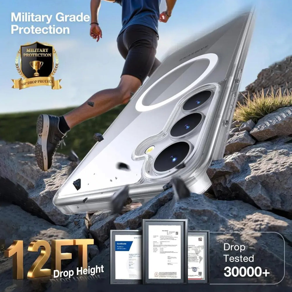 Pouzdro MagSafe pro Samsung Galaxy S25 S931, Torras, Guardian, Černá