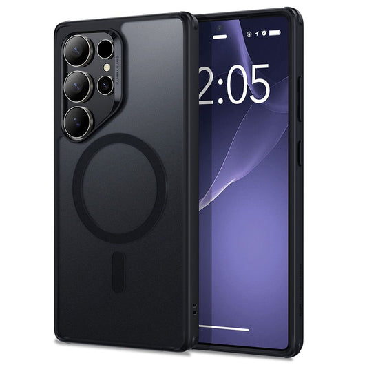 Pouzdro MagSafe pro Samsung Galaxy S25 Ultra S938, ESR, Classic Hybrid, Saténově černé