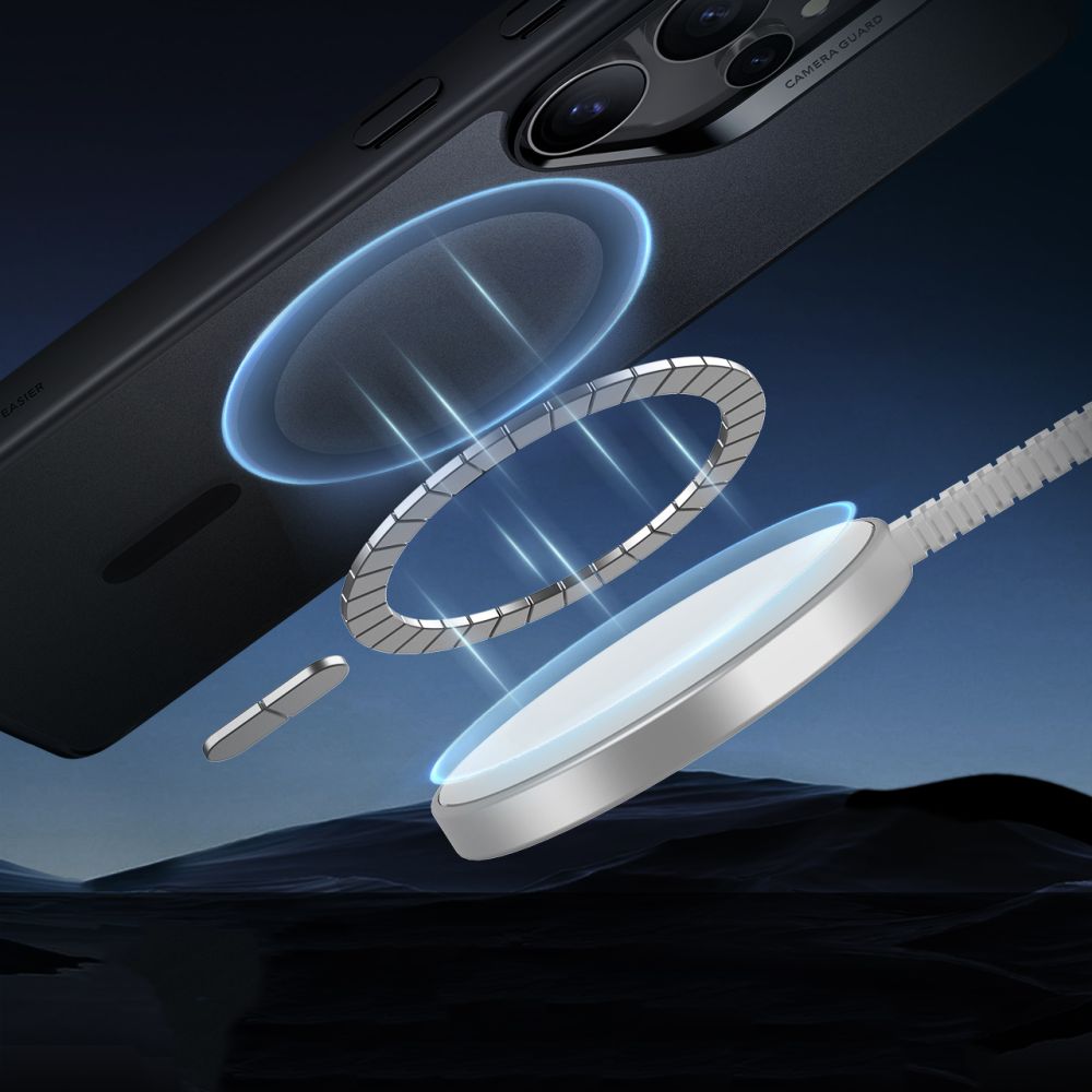 Pouzdro MagSafe pro Samsung Galaxy S25 Ultra S938, ESR, Classic Hybrid, Saténově černé