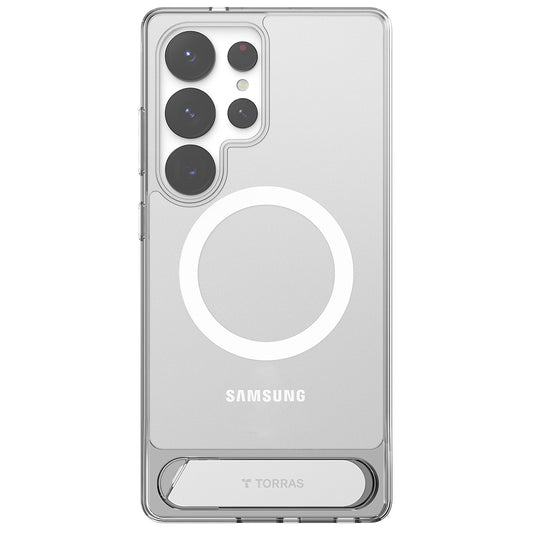 Pouzdro MagSafe pro Samsung Galaxy S25 Ultra S938, Torras, Pstand, Průhledné