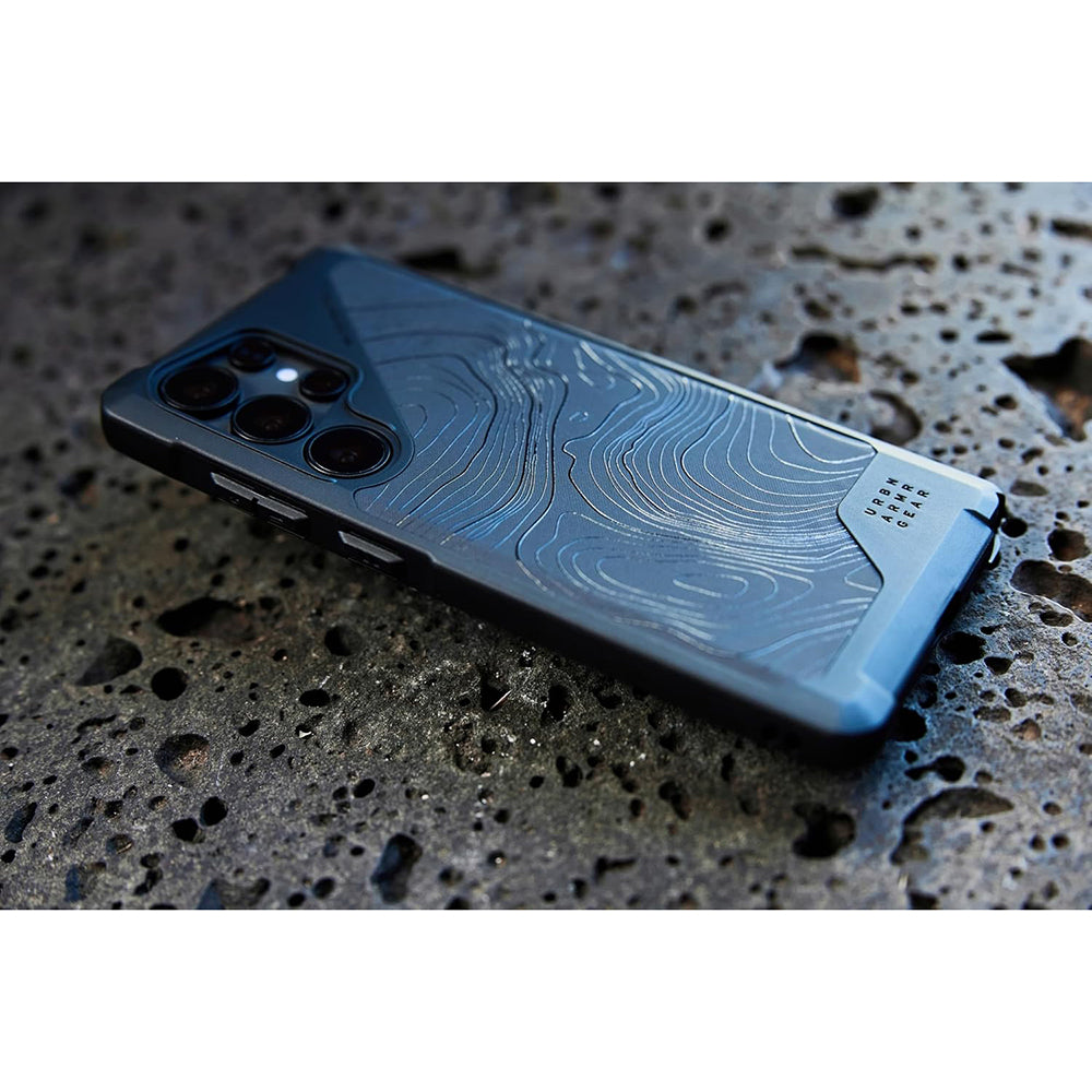 MagSafe pouzdro pro Samsung Galaxy S25 Ultra S938, Urban Armor Gear, Metropolis LT Topography, černé