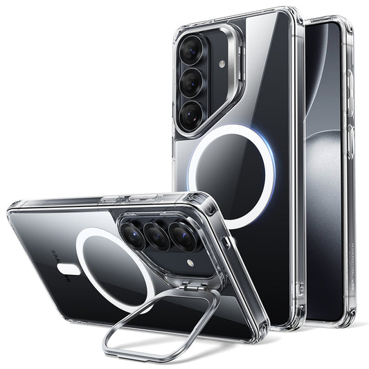 Pouzdro MagSafe pro Samsung Galaxy S26, ESR, Classic Hybrid Kickstand, Průhledné