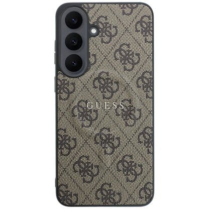MagSafe Case for Samsung Galaxy S26 FE S741, Guess, 4G Embossed Ring Classic Logo, Brown