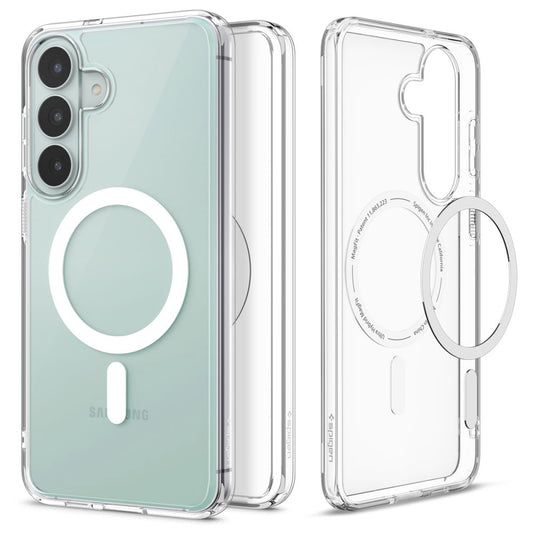 MagSafe pouzdro pro Samsung Galaxy S26 FE S741, Spigen, Ultra Hybrid, Průhledná bílá ACS11636