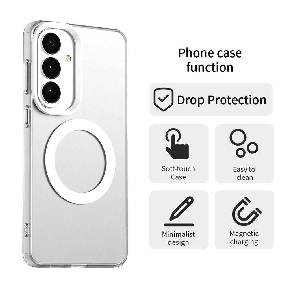 Pouzdro MagSafe pro Samsung Galaxy S26 FE S741, Techsuit, CandyCase, bílé
